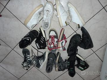 8 paia scarpe nike adidas nr 37-38 vintage