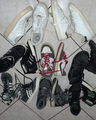 8 paia scarpe nike adidas nr 37-38 vintage