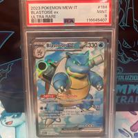 Blastoise EX 184/165 Full Art Psa 9 MINT ita