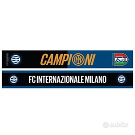 sciarpa Inter campione d'Italia in raso poliestere