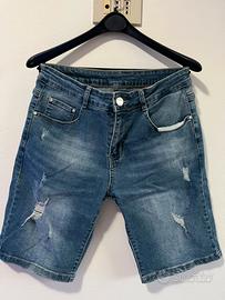 Jeans Corti Uomo Slimfit