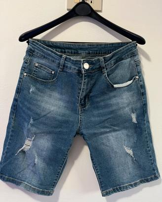 Jeans Corti Uomo Slimfit