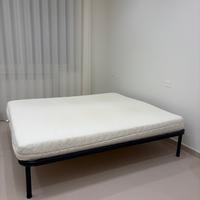 Materasso in lattice + rete con doghe in legno