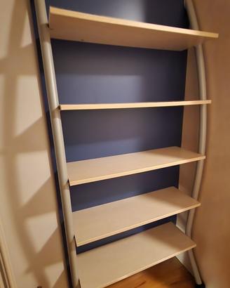 Libreria, scrivania con pensile e sedia