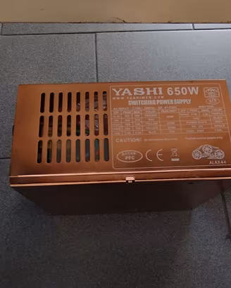Alimentatore PC Yashi 650W Gold  Modello ALAX44