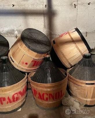 Damigiane 54 litri in vetro con rivestimento