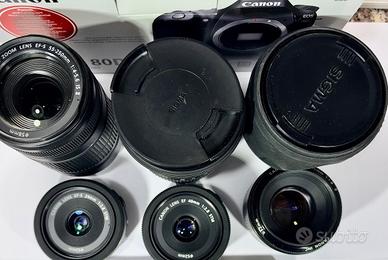 Obiettivi diversi Canon e Sigma per EOS APS-C