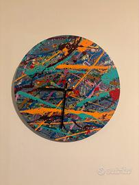 Orologio da parete dipinto a mano