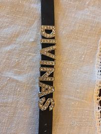 Bracciale in gomma con strass Divinas
