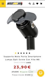 Supporto e portacellulare da manubrio moto