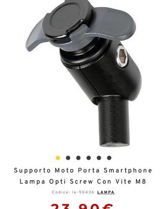 Portacellulare Imperm. + supporto manubrio moto