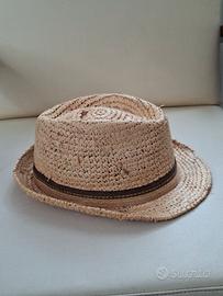 cappello in vera paglia