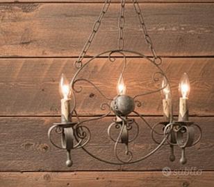 lampadari in ferro battuto 