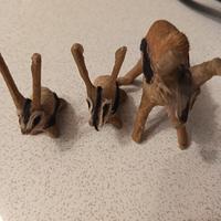 Set 3 Animaletti Vintage in Pelle Cruda – Artigian