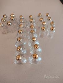 28 vasetti boccette in vetro perfette 