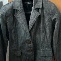 Completo jeans nero Rinascimento cintura gioiello