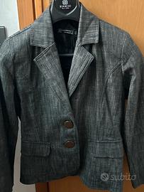 Completo jeans nero Rinascimento cintura gioiello