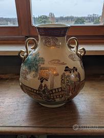 Vaso Satsuma Vintage in Ceramica Giapponese 