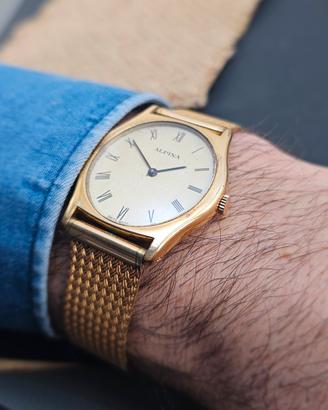orologio vintage 1960 alpina meccanico elegante 
