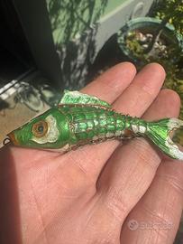 Pesce articolato cloisonné anni ’50-’70 pendente