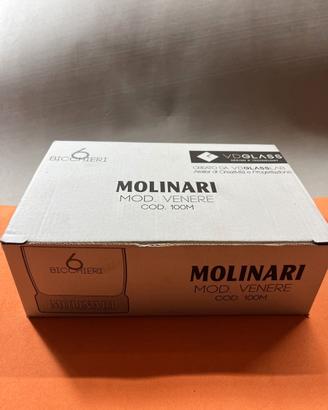 Set di 6 bicchieri Molinari 