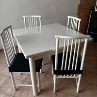 Tavolo allungabile con 6 sedie