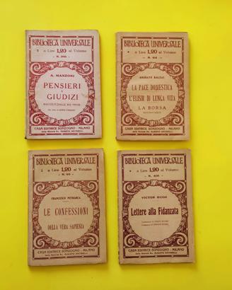  4 Volumi della Biblioteca Universale 