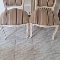 coppia sedie shabby schic  e seconda coppia aggiun