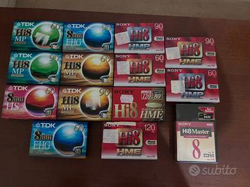 Cassette per videocamera 8mm nuove sigillate