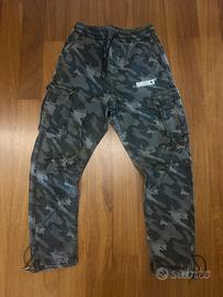 Pantaloni Cargo Hoodrich - Camo nero e grigio