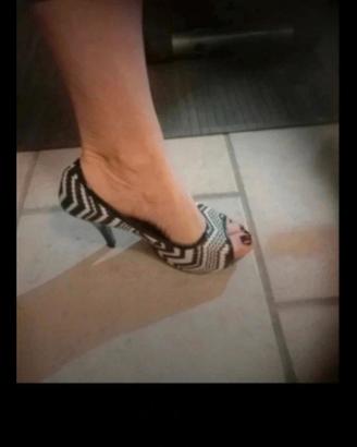 scarpe con tacco open toe nr 38