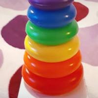 Fisher-Price" PIRAMIDE 6 Anelli per Bambini
