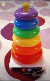 Fisher-Price" PIRAMIDE 6 Anelli per Bambini
