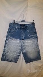 Bermuda jeans ricamati serie limitata Karl Kani NY