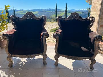 Poltrone stile barocco