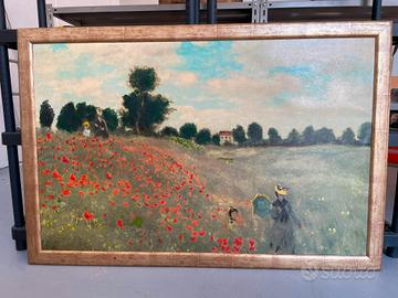 Quadro grande Claude Monet Campo di papaveri