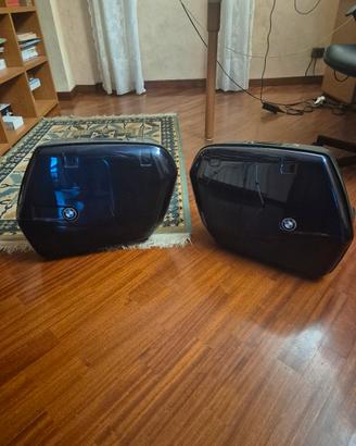 BAULI LATERALI BLU MOTO BMW SERIE R ORIGINALI