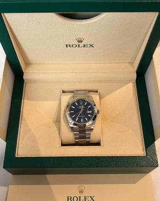 Rolex Datejust 41 Oyster 41mm 126300 blu  Full Set