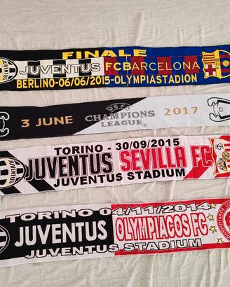 7 sciarpe Juventus Champions League 