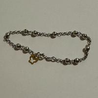 Bracciale in argento e oro 18kt