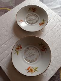 Lei & Lui piattini decorazione-collezionismo