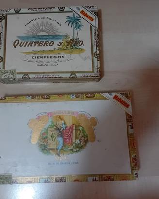 Scatole  vintage portasigari cubani .