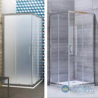 BOX DOCCIA CABINA BAGNO VETRO TRASPARENTE/OPACO