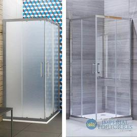 BOX DOCCIA CABINA BAGNO VETRO TRASPARENTE/OPACO