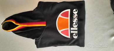 felpa garzata nera x ragazzo/a ellesse
