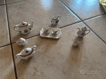 Set mini da the collezionismo Coalport ming rose