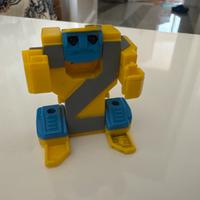 Robot transformer giallo lettera z