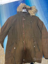 Parka / Giubbotto Verde Militare con pelliccia