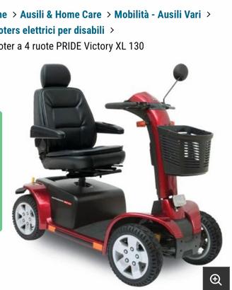 Carrozzina elettrica x anziani Pride Victory XL130