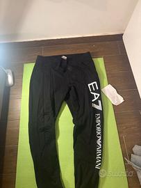 Pantaloni EA7 Emporio Armani Tuta Neri Taglia L
